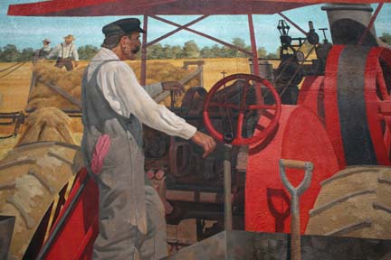 Threshing Time, detail